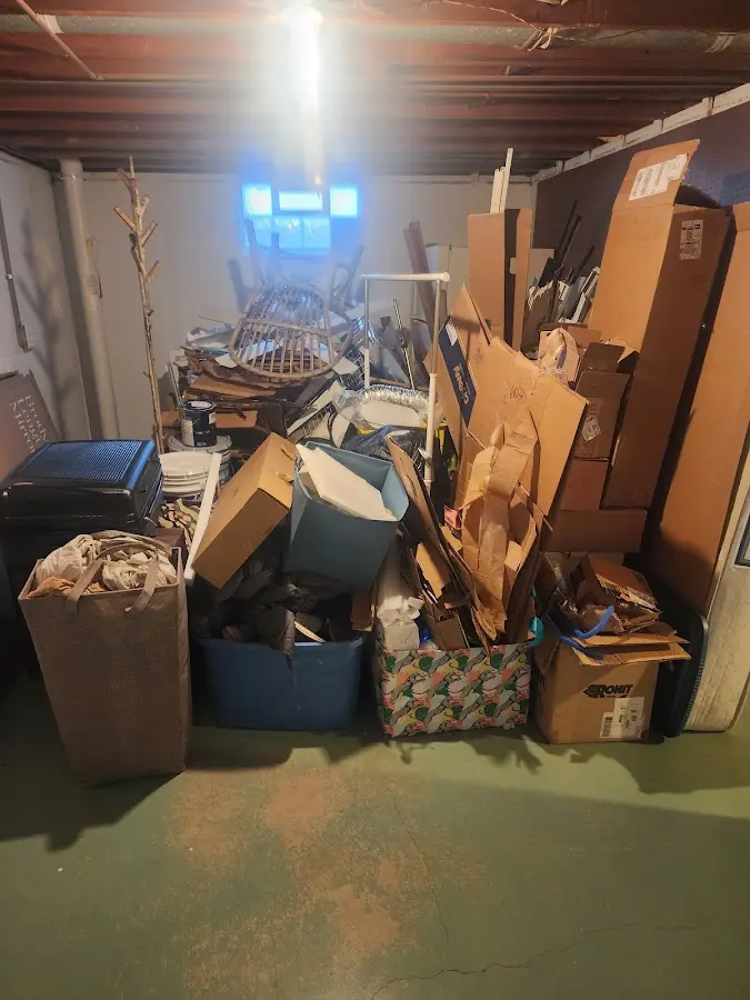 Roll-off dumpster container at job site for Roll Off Dumpster Rental in Midland